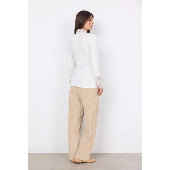 NWT SOYA CONCEPT  MARICA 20 WHITE LACE ELEGANT LONGSLEEVE - Picture 4 of 6